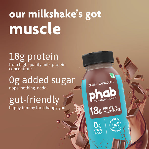 18g protein milkshake - classic chocolate