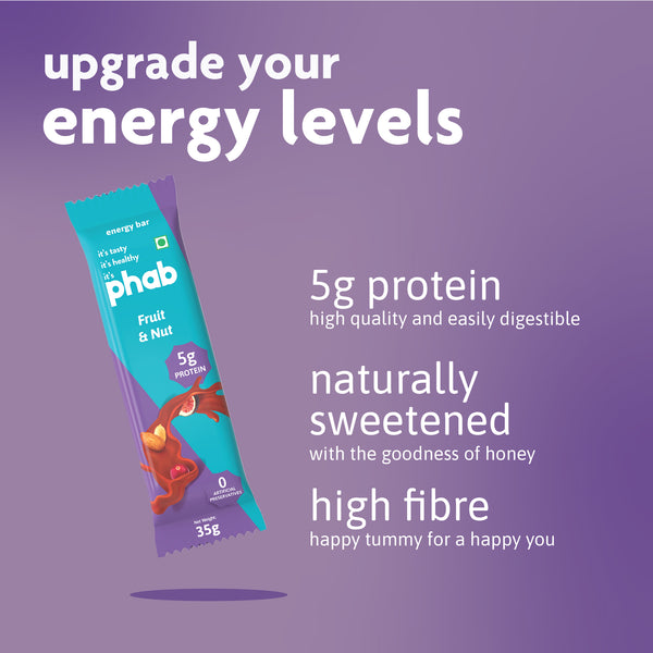 5g protein energy bar - fruit & nut