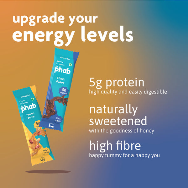 protein 5g energy bar variety pack - peanut butter, choco fudge