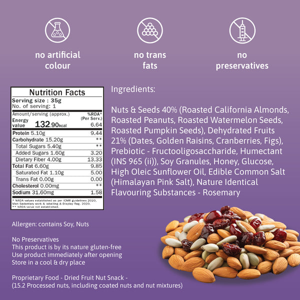 5g protein energy bar - fruit & nut