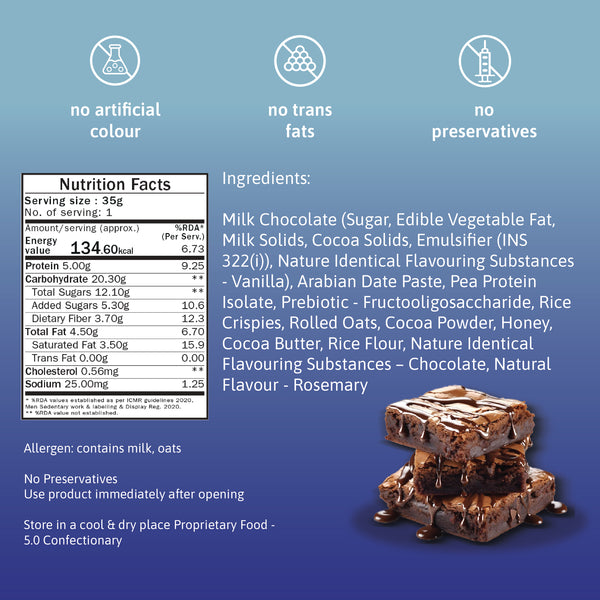 5g protein energy bar - choco fudge