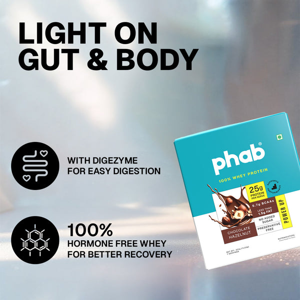 100% whey protein - chocolate hazelnut sachets